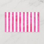 Roze Watermeloen Baby shower Luier Raffle Ticket Informatiekaartje (Achterkant)