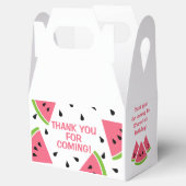 Roze Watermeloen Bedankt voor uw komst Bedankdoosjes (Geopend)