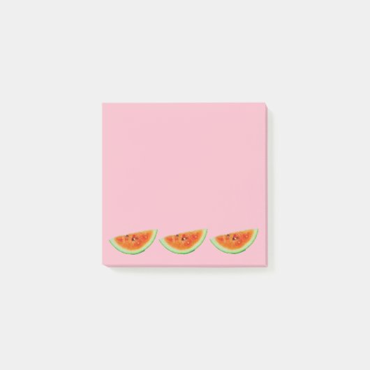 Roze Watermeloen Fruit 4Melissa Post-it® Notes (Voorkant)