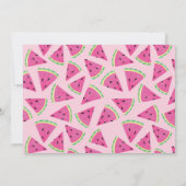 Roze Watermeloen Fruit Gepersonaliseerd Notitiekaartje (Achterkant)