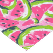 Roze Watermeloen Fruit Slices Patroon Preppy Tafelkleed (Gekanteld)