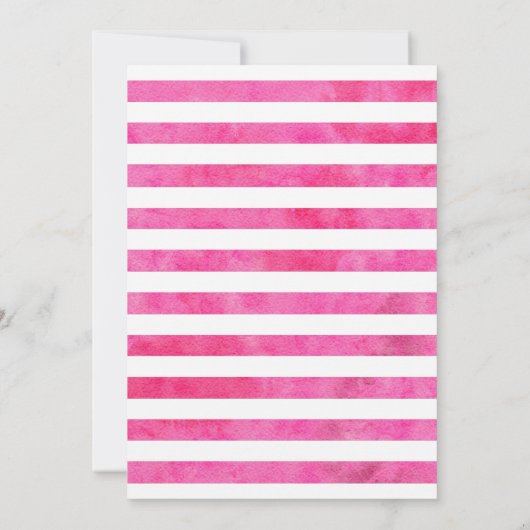 Roze Watermeloen Meisje's Baby shower Bedankkaart (Achterkant)