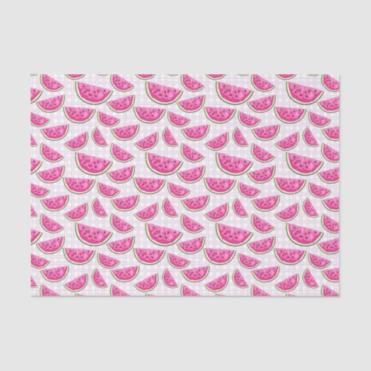 Roze watermeloen (ontwerp 24-roze serie) tissuepapier (Voorkant)