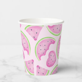 Roze Watermeloen Papieren Bekers – Summer Birthday