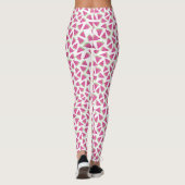 Roze Watermeloen Patroon Leggings (Achterkant)