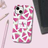 Roze Watermeloen Pattern initiaal voornaam Case-Mate iPhone Case