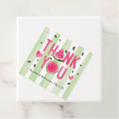 Roze Watermeloen, Schattigee Zomerverjaardag Dank  Bedankjes Labels (In situ)