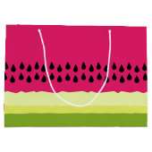 Roze watermeloen Slice Gift Bag Groot Cadeauzakje (Achterkant)