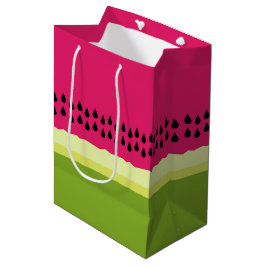 Roze watermeloen Slice Gift Bag Medium Cadeauzakje