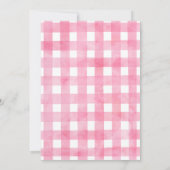 Roze watermeloen verjaardag bedankkaart (Achterkant)