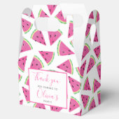 Roze Watermeloen verjaardagsfeestje Dank U Bedankdoosjes (Geopend)