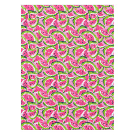 Roze Watermeloen Vrucht Schijfjes Patroon Preppy Tafelkleed