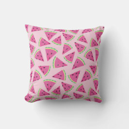 Roze Watermeloen Zomer Fruit Patroon Kussen