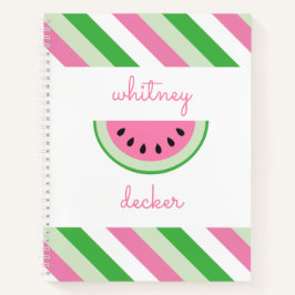 Roze watermeloenen Aangepaste Notitieboek