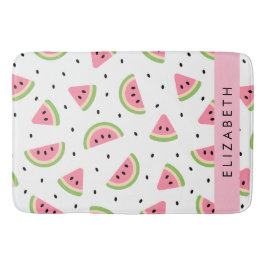 Roze watermeloenen, watermeloenzaden, Jouw naam Badmat