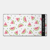 Roze watermeloenen, watermeloenzaden, Jouw naam Bureaumat (Voorkant)