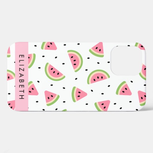 Roze watermeloenen, watermeloenzaden, Jouw naam Case-Mate iPhone Case (Achterkant (horizontaal))