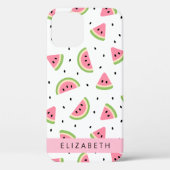Roze watermeloenen, watermeloenzaden, Jouw naam Case-Mate iPhone Case (Achterkant)
