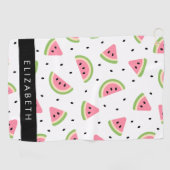 Roze watermeloenen, watermeloenzaden, Jouw naam Golfhanddoek (Horizontaal)