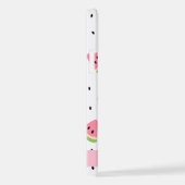 Roze watermeloenen, watermeloenzaden, Jouw naam iPhone Hoesje (Rechterkant)