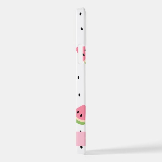 Roze watermeloenen, watermeloenzaden, Jouw naam iPhone Hoesje (Rechterkant)
