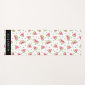 Roze watermeloenen, watermeloenzaden, Jouw naam Yogamat (Voorkant (horizontaal))