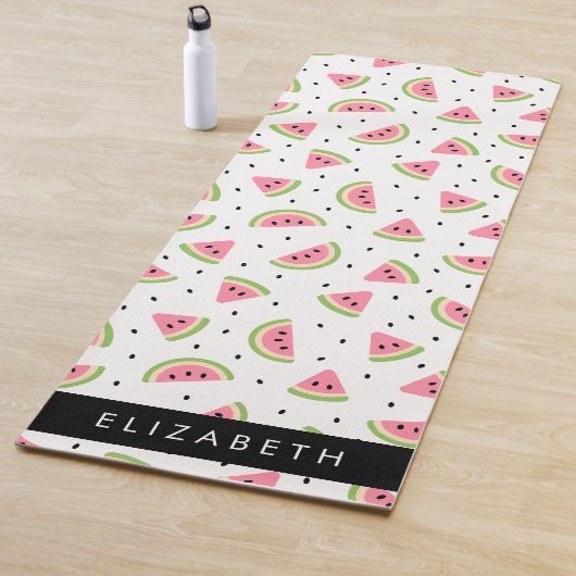 Roze watermeloenen, watermeloenzaden, Jouw naam Yogamat (In situ)