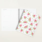 Roze watermeloenen, watermeloenzaden, zomerpatroon planner (Display)