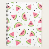 Roze watermeloenen, watermeloenzaden, zomerpatroon planner (Voorkant)