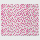 Roze watermeloenpatroon cadeaupapier (Vlak)
