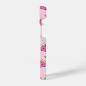 Roze watermeloenpatroon iPhone hoesje (Linkerkant)