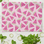 Roze watermeloenpatroon theedoek (Gevouwen)