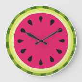 Roze watermeloensluis grote klok (Voorkant)