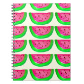 Roze watermeloensoort, van juffrouw, op citroen notitieboek (Voorkant)