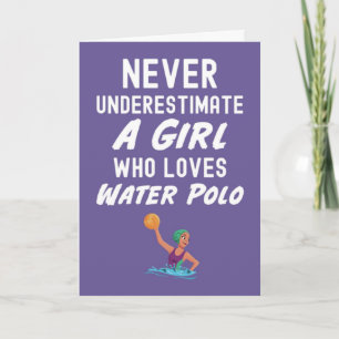 Roze Waterpolokaarten Voor Meisjes Kaart