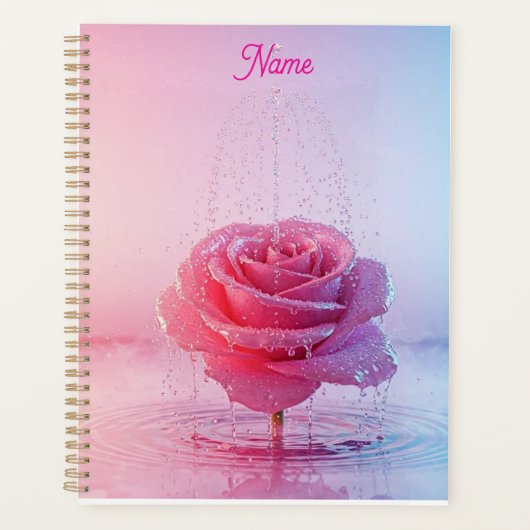 Roze Waterroos Planner (Voorkant)