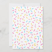 Roze Waterslide Pool Party Verjaardag Uitnodiging (Achterkant)