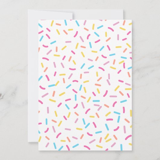 Roze Waterslide Pool Party Verjaardag Uitnodiging (Achterkant)