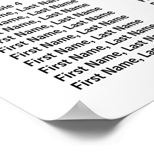 Roze Waterverf - 6-tabel kalkrooster Poster (Hoek)