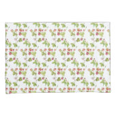 Roze Waterverf Aardbei Kussensloop (Voorkant-Rechts)