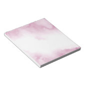 Roze Waterverf Abstract Lijst Notitieblok (Schuin)