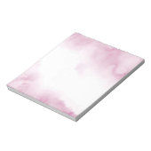 Roze Waterverf Abstract Lijst Notitieblok (Linkerzijde)