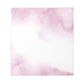 Roze Waterverf Abstract Lijst Notitieblok (Voorkant)
