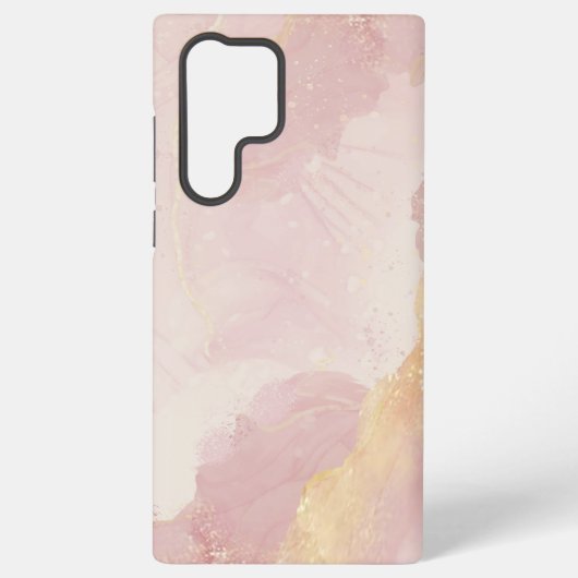 Roze Waterverf Abstract Samsung Galaxy Hoesje (Achterkant)