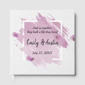 Roze Waterverf Abstract Weddenschap Boek (Voorkant)