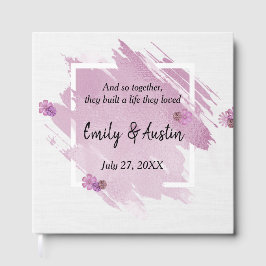 Roze Waterverf Abstract Weddenschap Boek