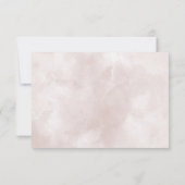 Roze Waterverf Abstracte bruiloft RSVP (Achterkant)