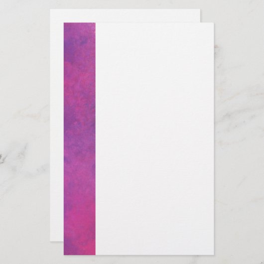 Roze Waterverf Abstracte textuur Briefpapier (Voorkant / Achterkant)