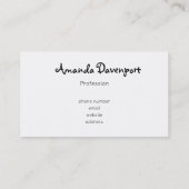 Roze Waterverf Abstracte textuur Visitekaartje (Achterkant)