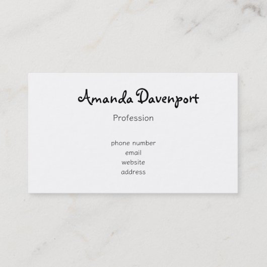 Roze Waterverf Abstracte textuur Visitekaartje (Achterkant)